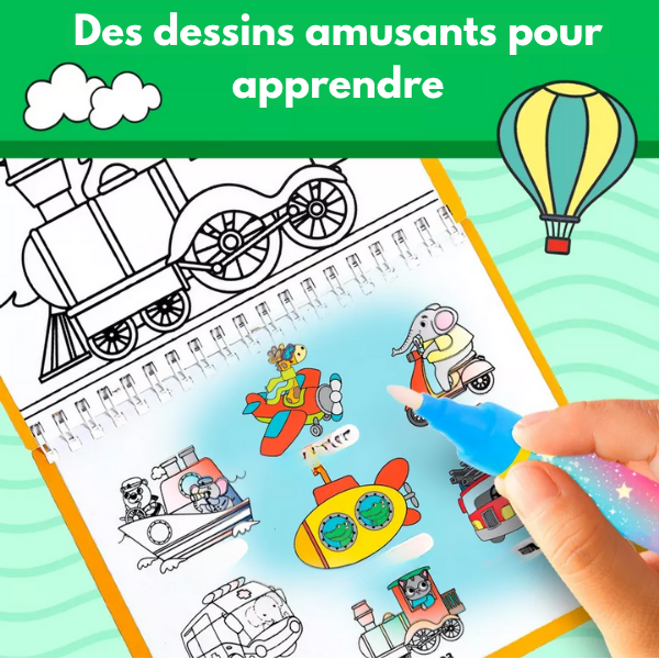 Artheos - Livre de Coloriage à l’eau Magique