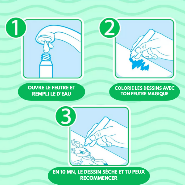 Artheos - Livre de Coloriage à l’eau Magique